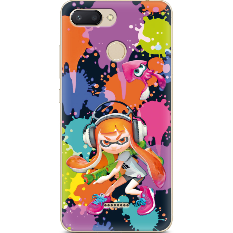 Чехол U-print Xiaomi Redmi 6 Splatoon Inklings