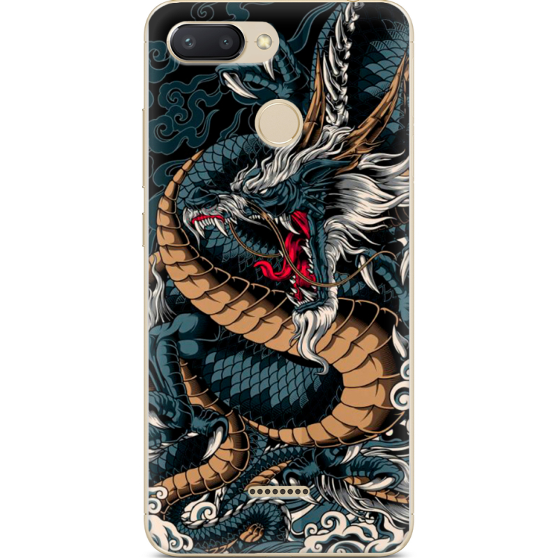 Чехол U-print Xiaomi Redmi 6 Dragon Ryujin