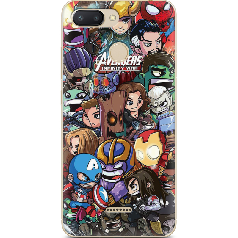 Чехол U-print Xiaomi Redmi 6 Avengers Infinity War