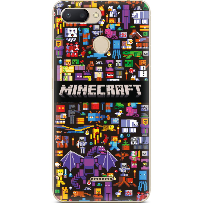 Чехол U-print Xiaomi Redmi 6 Minecraft Mobbery