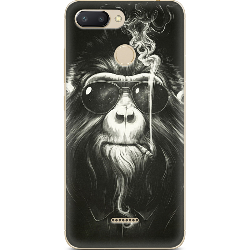 Чехол U-print Xiaomi Redmi 6 Smokey Monkey