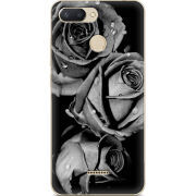 Чехол U-print Xiaomi Redmi 6 Black and White Roses