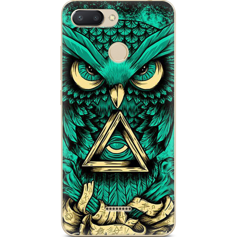 Чехол U-print Xiaomi Redmi 6 Masonic Owl