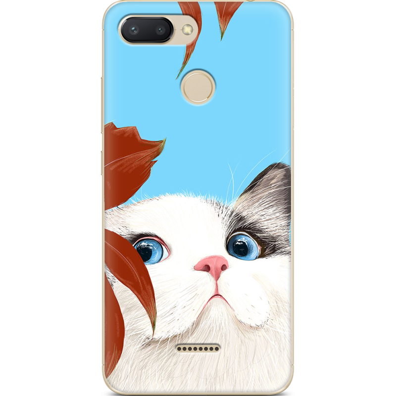 Чехол U-print Xiaomi Redmi 6 Wondering Cat