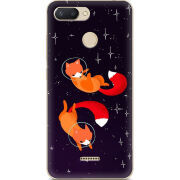 Чехол U-print Xiaomi Redmi 6 Fox-Astronauts