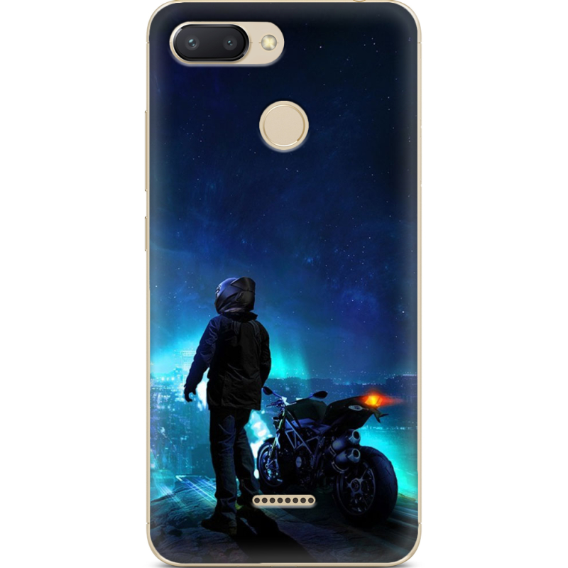 Чехол U-print Xiaomi Redmi 6 Motorcyclist