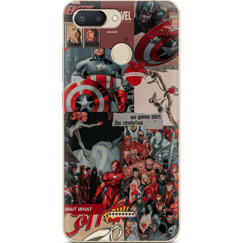 Чехол U-print Xiaomi Redmi 6 Marvel Avengers