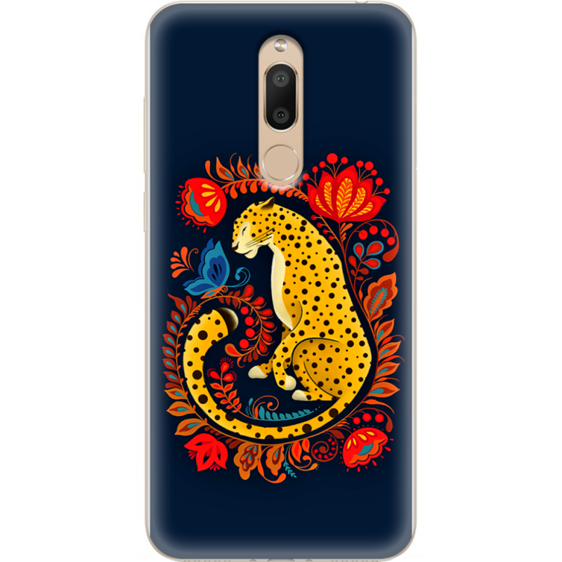 Чехол U-print Meizu M6T Petrykivka Leopard