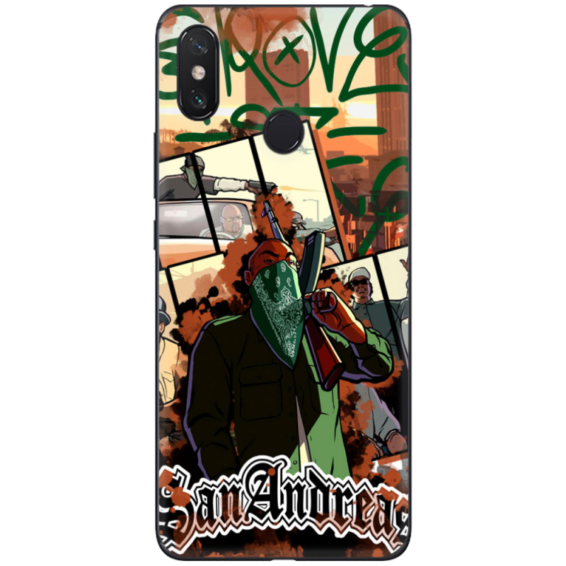 Чехол U-print Xiaomi Mi Max 3 GTA San Andreas