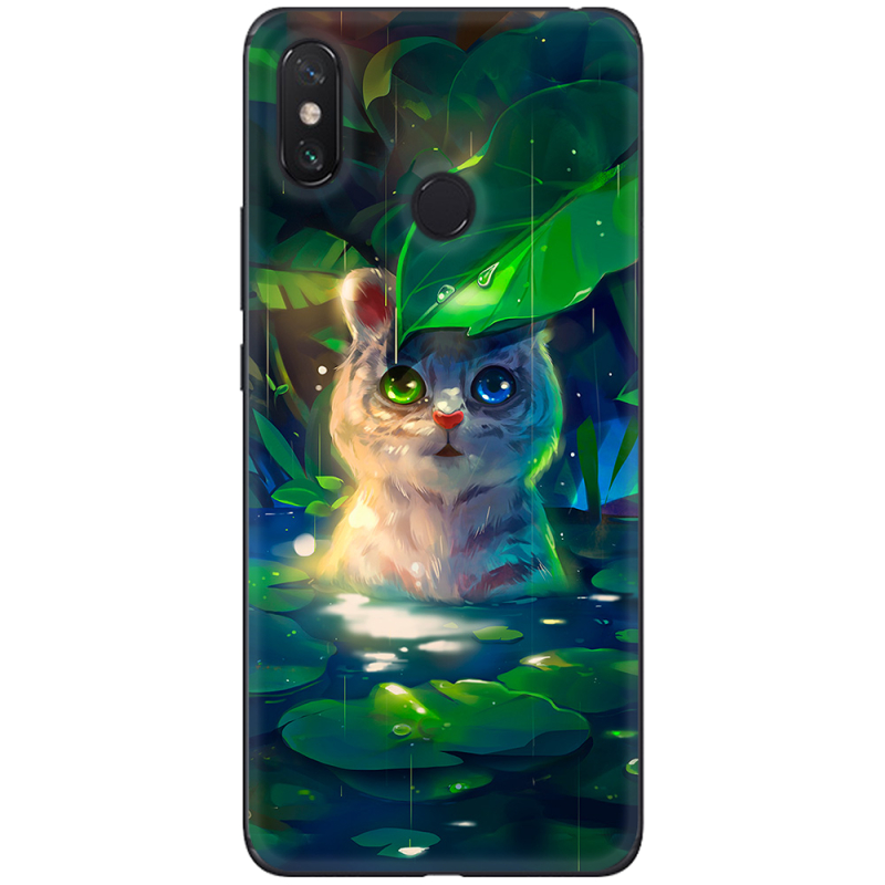 Чехол U-print Xiaomi Mi Max 3 White Tiger Cub