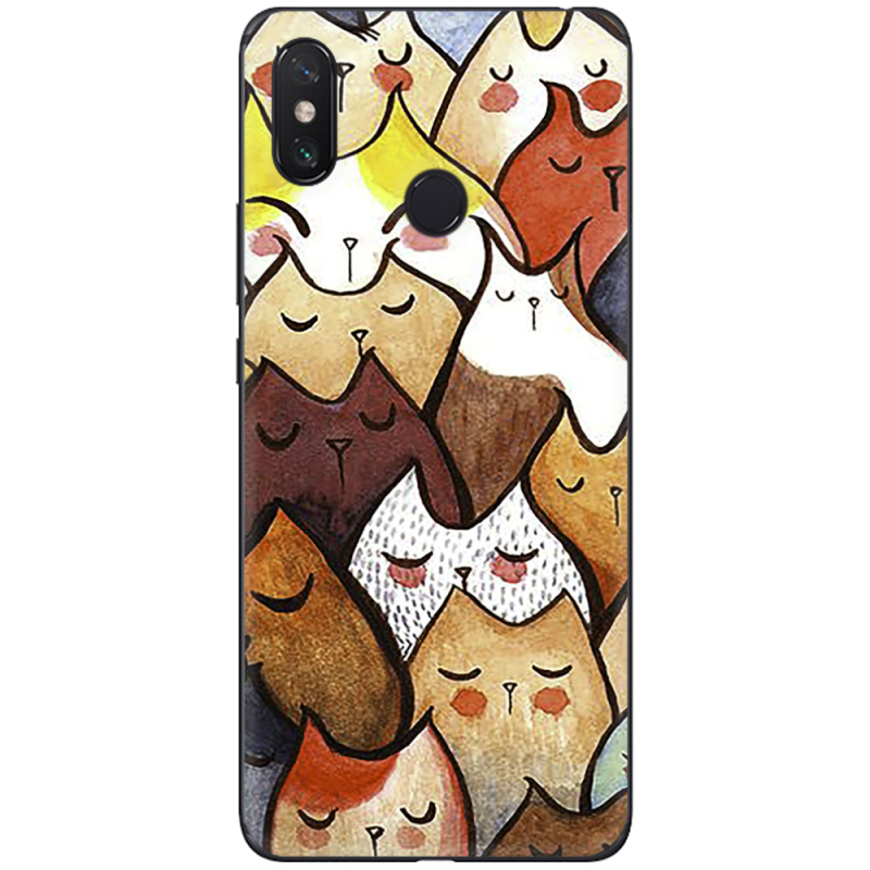 Чехол U-print Xiaomi Mi Max 3 Sleepy Cats