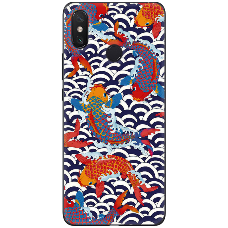 Чехол U-print Xiaomi Mi Max 3 Koi Fish