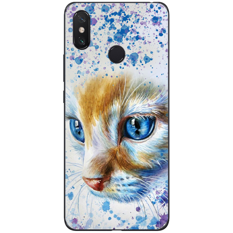 Чехол U-print Xiaomi Mi Max 3 Голубоглазый Кот