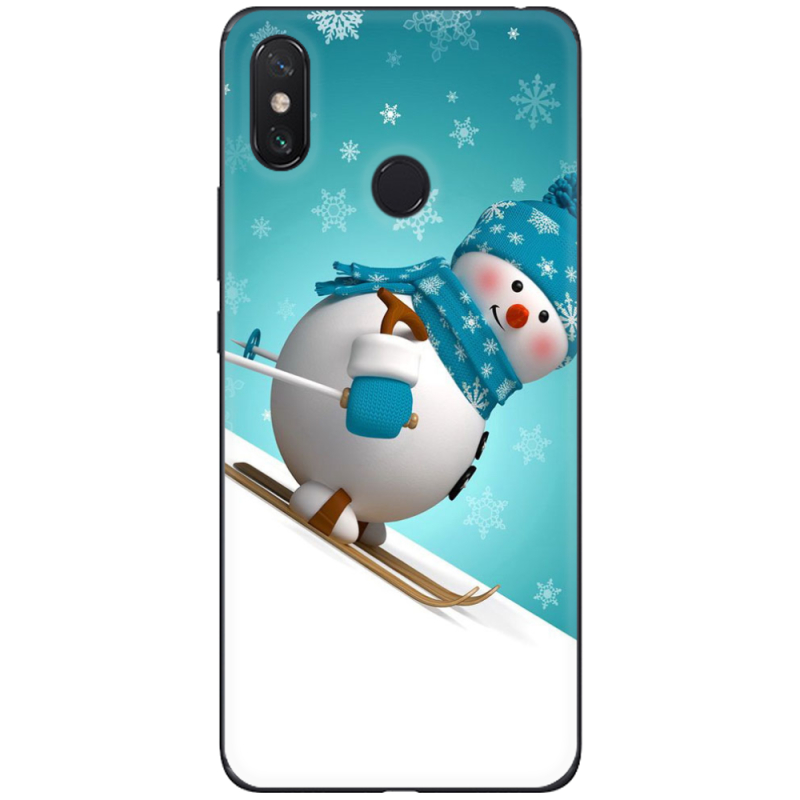 Чехол U-print Xiaomi Mi Max 3 Skier Snowman