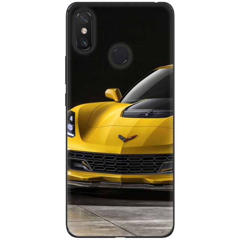 Чехол U-print Xiaomi Mi Max 3 Corvette Z06