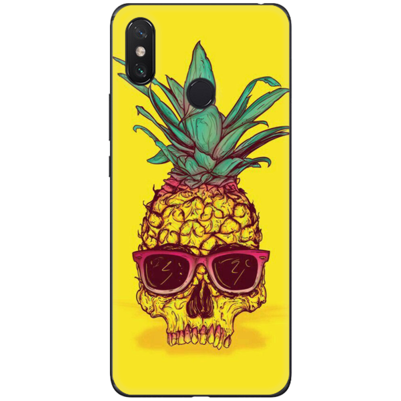 Чехол U-print Xiaomi Mi Max 3 Pineapple Skull