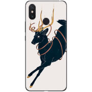 Чехол U-print Xiaomi Mi Max 3 Black Deer