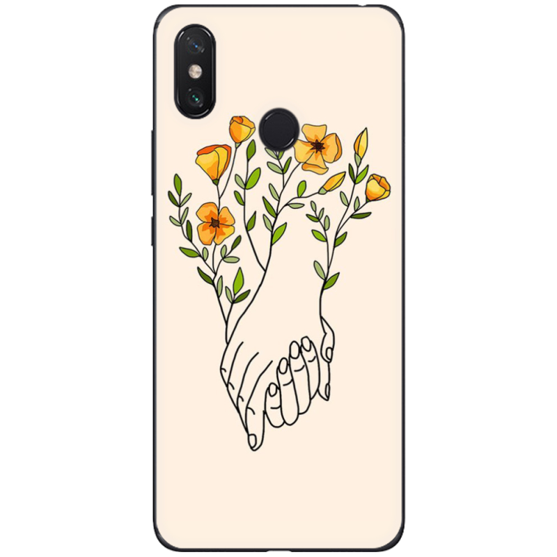 Чехол U-print Xiaomi Mi Max 3 Flower Hands