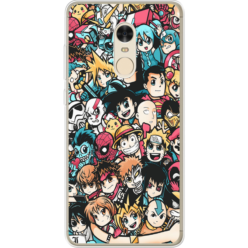 Чехол Uprint Xiaomi Redmi Note 4 Anime Stickers