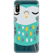 Чехол U-print Xiaomi Mi A2 Lite Green Owl