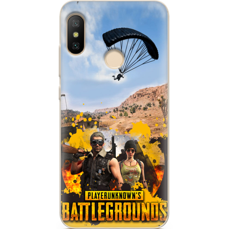 Чехол U-print Xiaomi Mi A2 Lite Pubg parachute