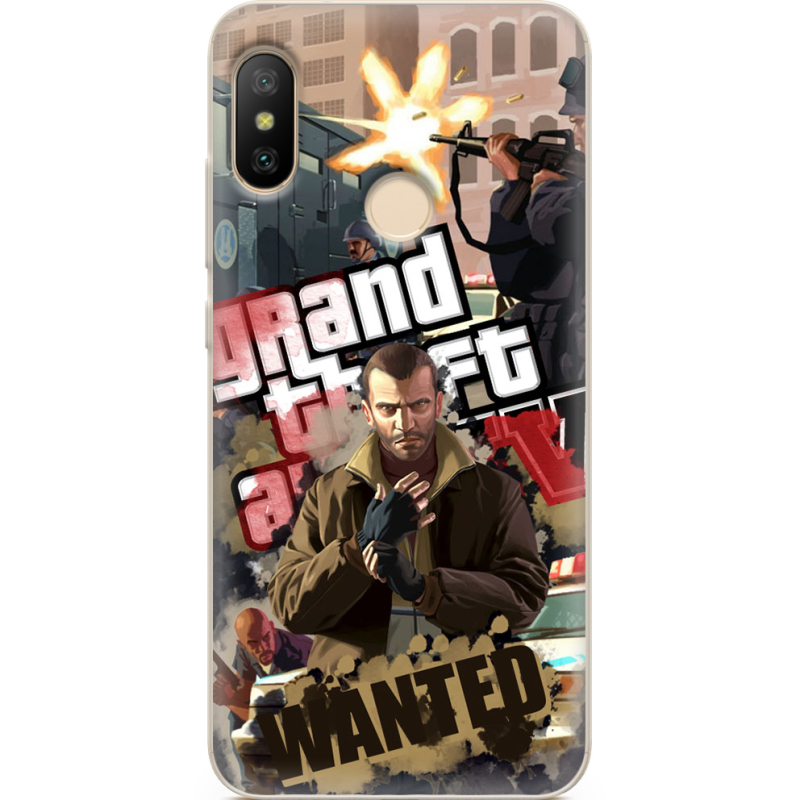 Чехол U-print Xiaomi Mi A2 Lite GTA 4