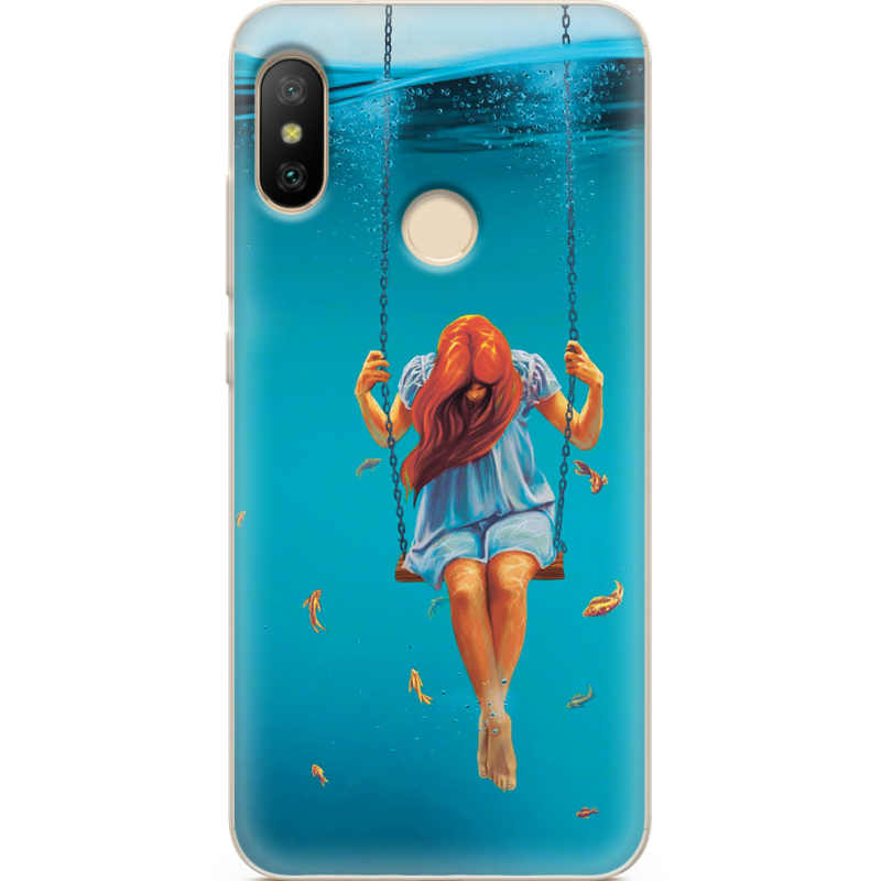 Чехол U-print Xiaomi Mi A2 Lite Girl In The Sea