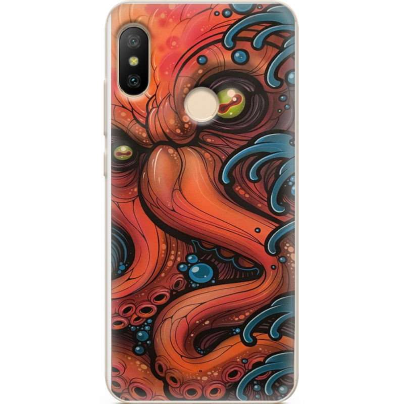 Чехол U-print Xiaomi Mi A2 Lite Octopus