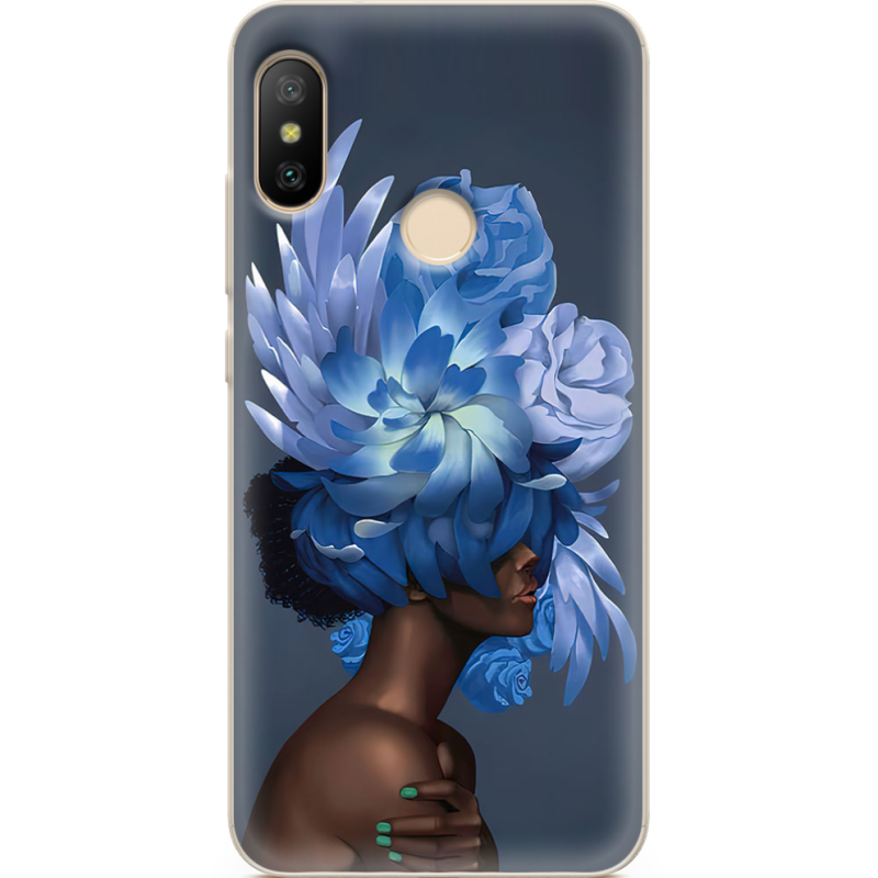 Чехол U-print Xiaomi Mi A2 Lite Exquisite Blue Flowers