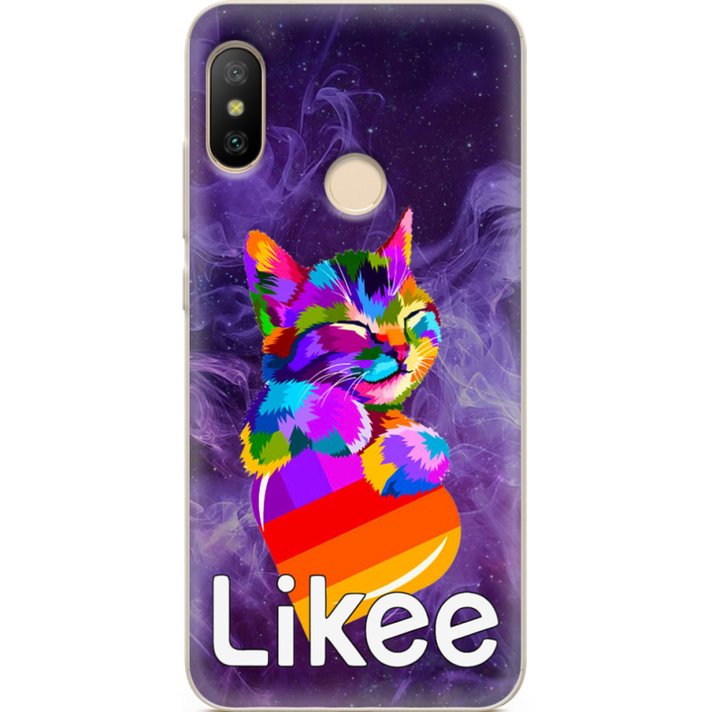 Чехол U-print Xiaomi Mi A2 Lite Likee Cat