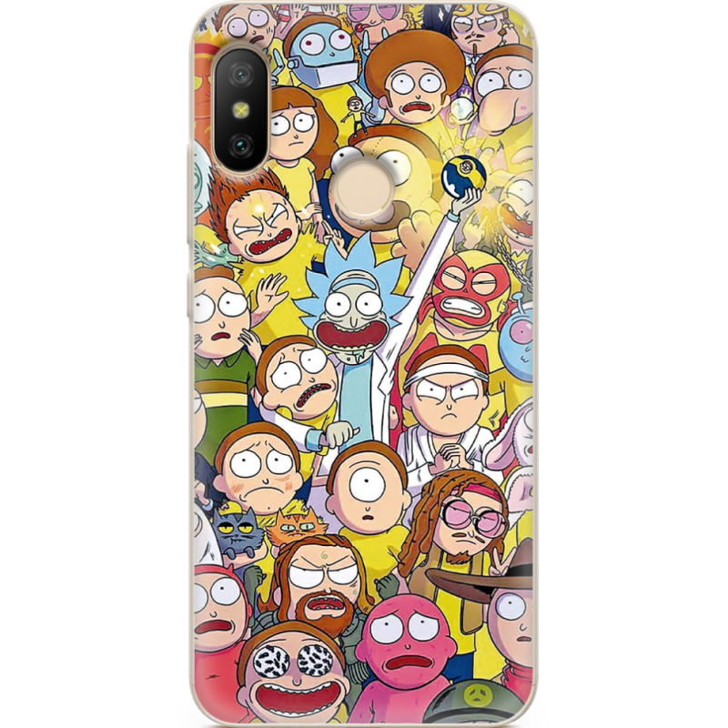 Чехол U-print Xiaomi Mi A2 Lite Rick and Morty