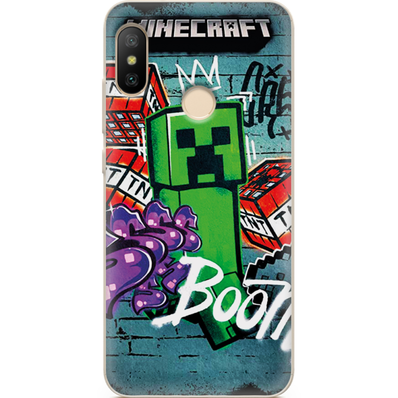 Чехол U-print Xiaomi Mi A2 Lite Minecraft Graffiti