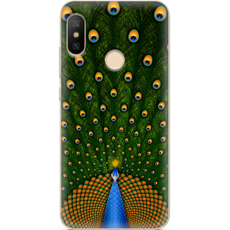 Чехол U-print Xiaomi Mi A2 Lite Peacocks Tail