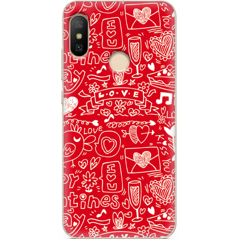 Чехол U-print Xiaomi Mi A2 Lite Happy Valentines