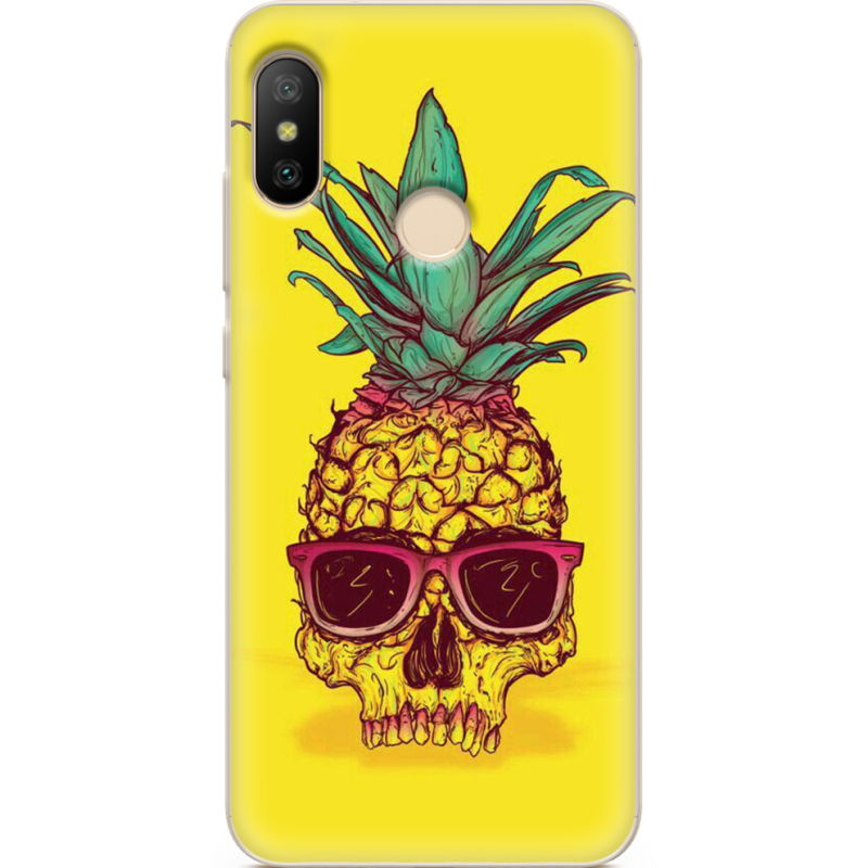 Чехол U-print Xiaomi Mi A2 Lite Pineapple Skull