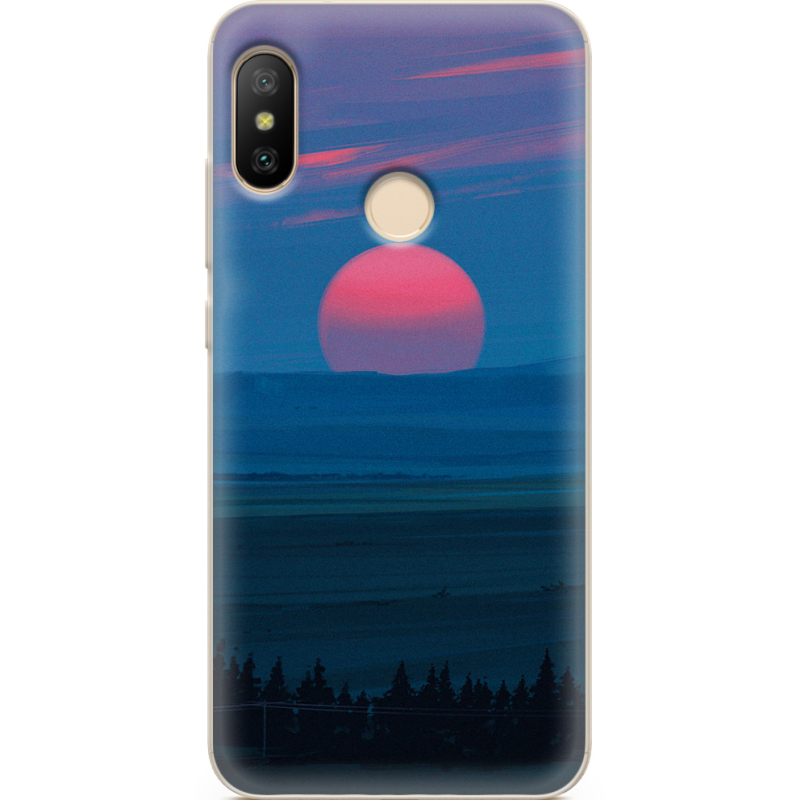 Чехол U-print Xiaomi Mi A2 Lite Cold Red Light