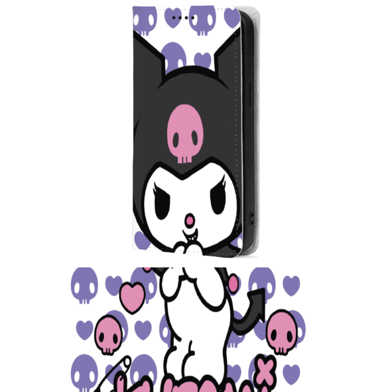 Чохол-книжка BoxFace для OnePlus Nord  Kuromi Purple Skull