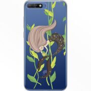 Прозрачный чехол Uprint Huawei Y6 2018 Cute Mermaid
