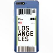 Прозрачный чехол Uprint Huawei Y6 2018 Ticket Los Angeles
