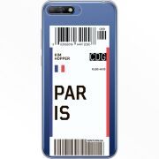 Прозрачный чехол Uprint Huawei Y6 2018 Ticket Paris