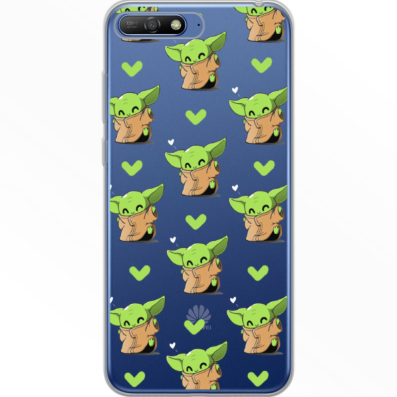 Прозрачный чехол Uprint Huawei Y6 2018 Pattern Baby Yoda