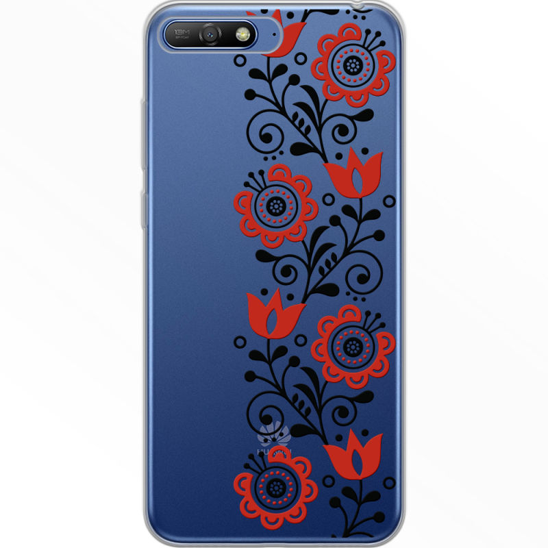 Прозрачный чехол Uprint Huawei Y6 2018 Ethno Ornament