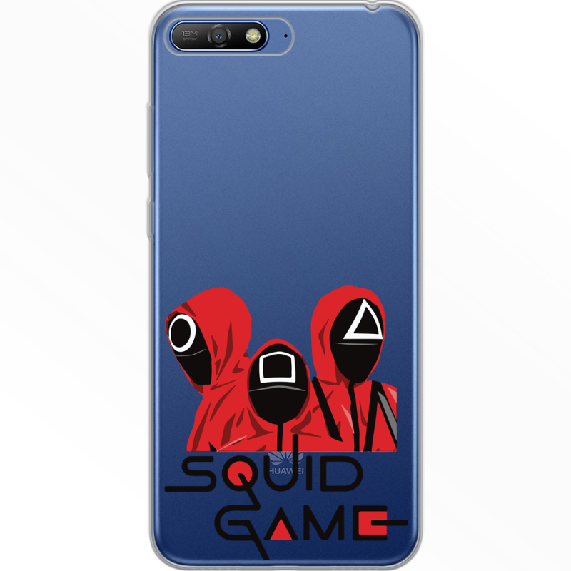 Прозрачный чехол Uprint Huawei Y6 2018 siquid game люди в красном
