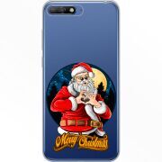 Прозрачный чехол Uprint Huawei Y6 2018 Cool Santa
