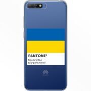 Прозрачный чехол Uprint Huawei Y6 2018 Pantone вільний синій