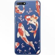 Прозрачный чехол Uprint Huawei Y6 2018 Japanese Koi Fish