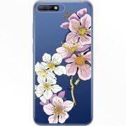 Прозрачный чехол Uprint Huawei Y6 2018 Cherry Blossom