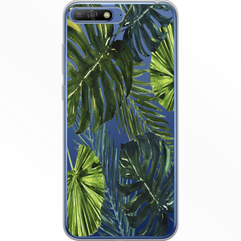 Прозрачный чехол Uprint Huawei Y6 2018 Palm Tree