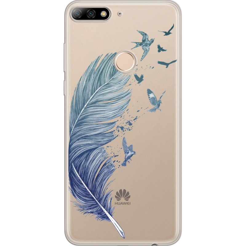 Прозрачный чехол Uprint Huawei Y7 Prime 2018 / Honor 7C Pro Feather