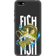 Черный чехол Uprint Huawei Y5 2018 / Honor 7A Fish